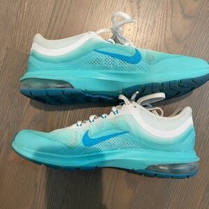 Nike Aqua and White Athletic Sneakers